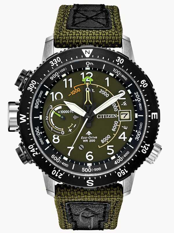 CITIZEN PROMASTER ALTICHRON KHAKI DIAL WATCH BN5050-09X - Claudias