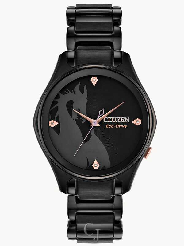 Citizen Disney Villains Maleficent Black Dial Eco-Drive Stainless