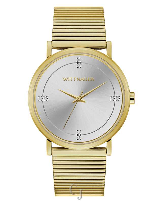 Wittnauer Gold-Tone Diamond Accent Quartz Men’s Watch WN3102