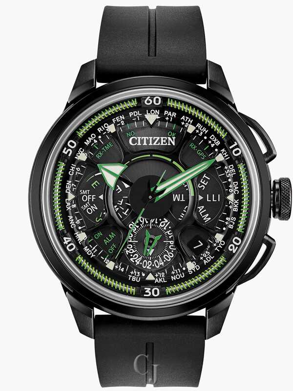 CITIZEN SATELLITE WAVE BLACK DIAL WATCH CC7005-16E - Claudias