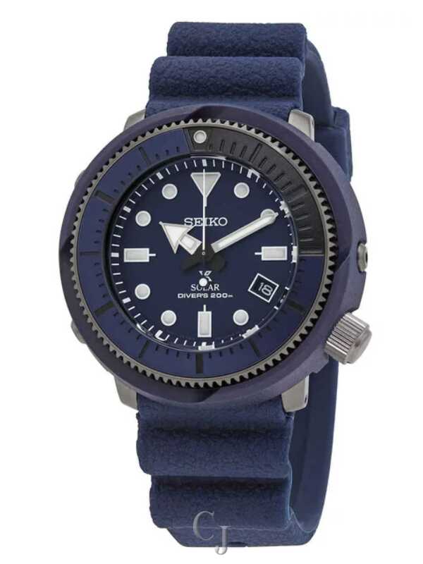 Seiko Prospex Solar Blue Dial Diver 200M Stainless Steel Men's
