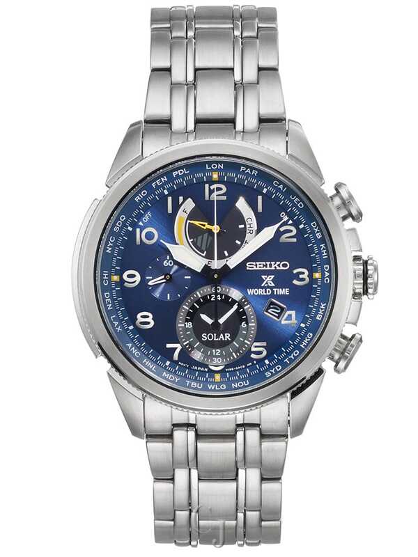 SEIKO PROSPEX SOLAR BLUE DIAL WATCH SSC507 - Claudias Jewelry Inc