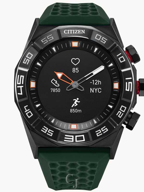 Citizen CZ Smart Hybrid Heart Rate Monitor Black Dial Smartwatch