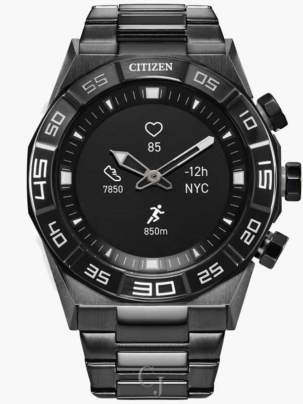 Citizen CZ Smart Hybrid Heart Rate Monitor Black Dial Smartwatch
