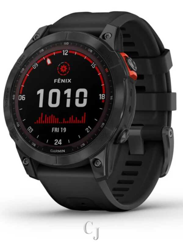 Garmin Fenix 7 Solar Slate Gray Black Band GPS Multisport Garmin Fenix 7 Solar Slate Gray Black Band GPS Multisport