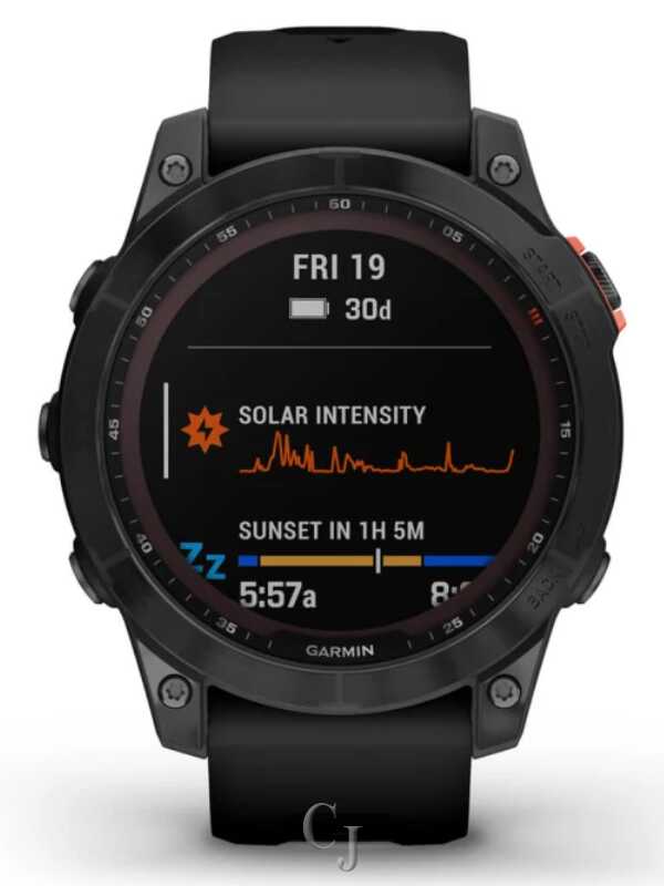 Garmin Fenix 7 Solar Slate Gray Black Band GPS Multisport