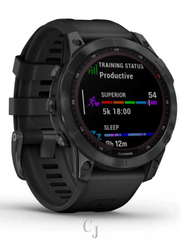 Garmin Fenix 7 Solar Slate Gray Black Band GPS Multisport Garmin Fenix 7 Solar Slate Gray Black Band GPS Multisport