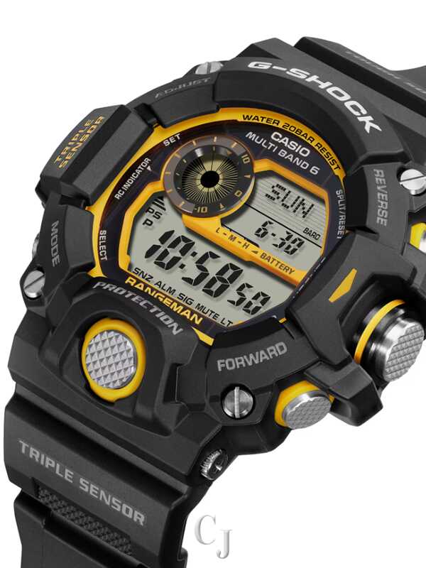 G-SHOCK RANGEMAN ATOMIC SOLAR BLACK X YELLOW WATCH GW9400Y-1