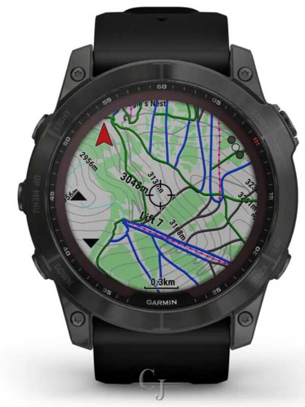 Garmin Fenix 7X Sapphire Solar Carbon Gray DLC Titanium GPS