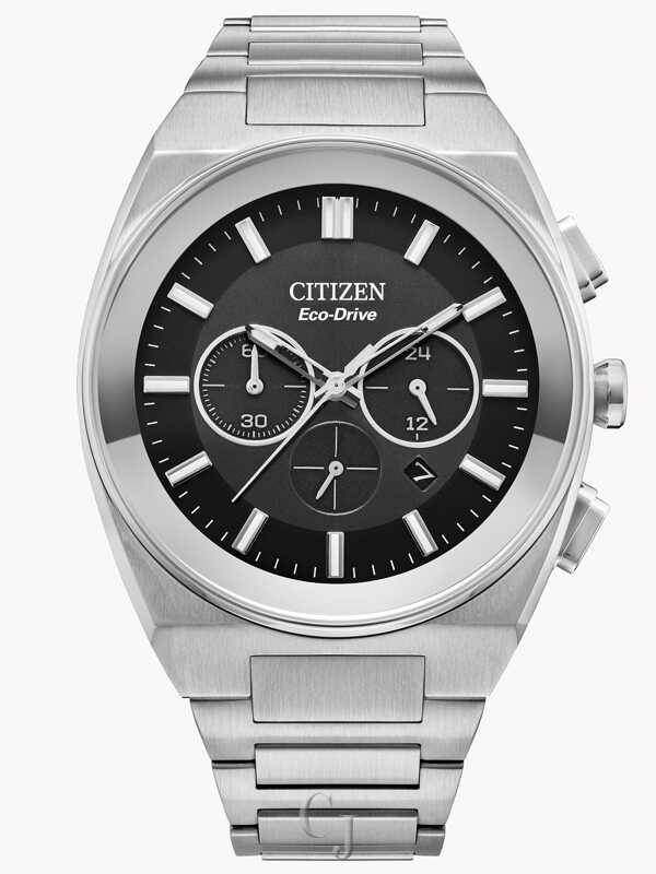 Citizen Axiom SC Black Dial Eco-Drive Stainless Steel Men's Watch