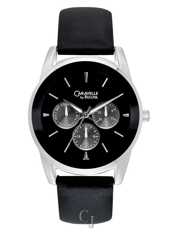 CARAVELLE BY BULOVA BLACK DIAL MEN'S WATCH 43C109 - Claudias
