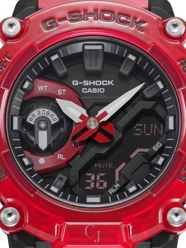 G-Shock GA-2200 Series Red Dial Analog-Digital Watch GA2200SKL-4A G-Shock GA-2200 Series Red Dial Analog-Digital Watch GA2200SKL-4A