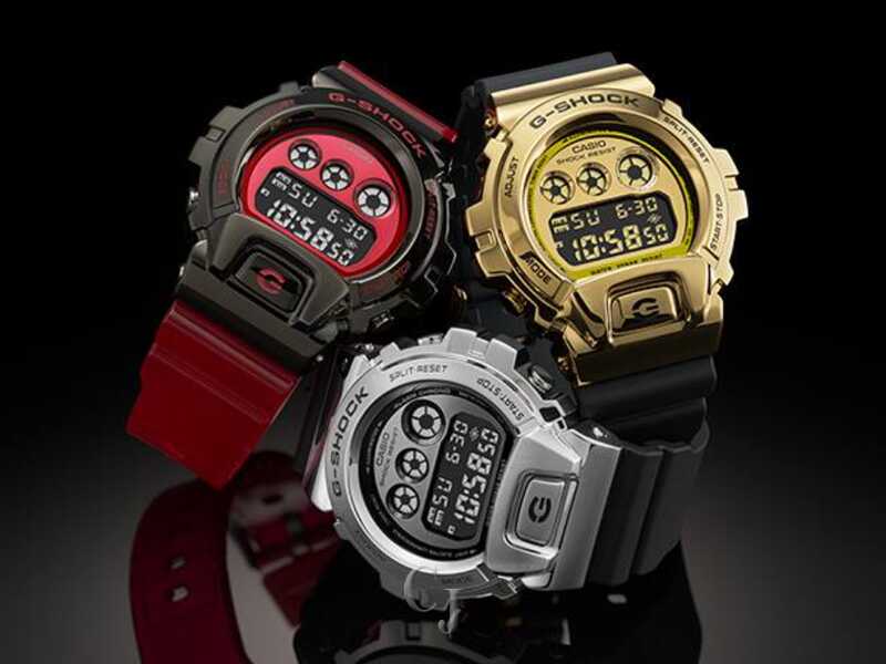 ジ*ン様 CASIO Gショック 腕時計GM-6900G SS デジタル ラバー G-Shock Metal Covered 6900 Series Gold Dial Watch GM6900G-9