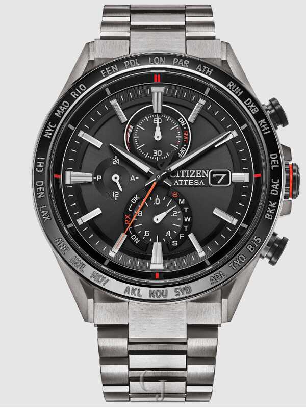 Citizen Attesa Atomic Timekeeping Black Dial Super Titanium Eco Citizen Attesa Atomic Timekeeping Black Dial Super Titanium Eco