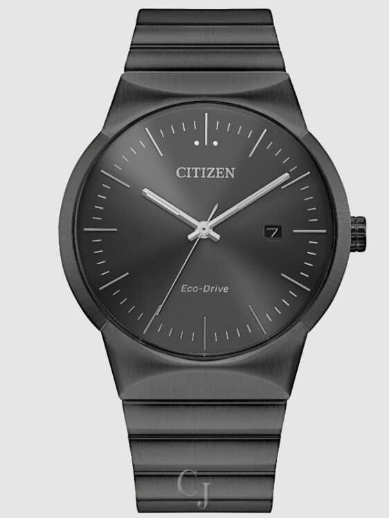 Citizen Axiom Gray Dial Eco-Drive Stainless Steel Men’s Watch BM7587-52H