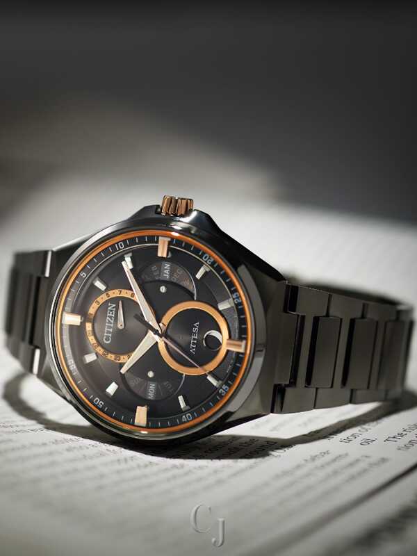 Citizen Attesa Black Dial Super Titanium Eco-Drive Men's Watch