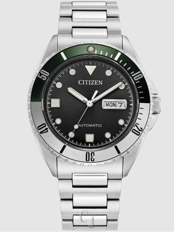 Citizen Sport Black Dial Automatic Stainless Steel Men’s Watch NH7531-50E