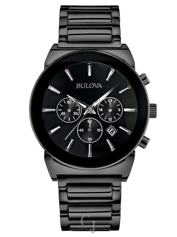 Bulova Men's Dress Chronograph Watch - Black Bulova Men's Dress Chronograph Watch - Black