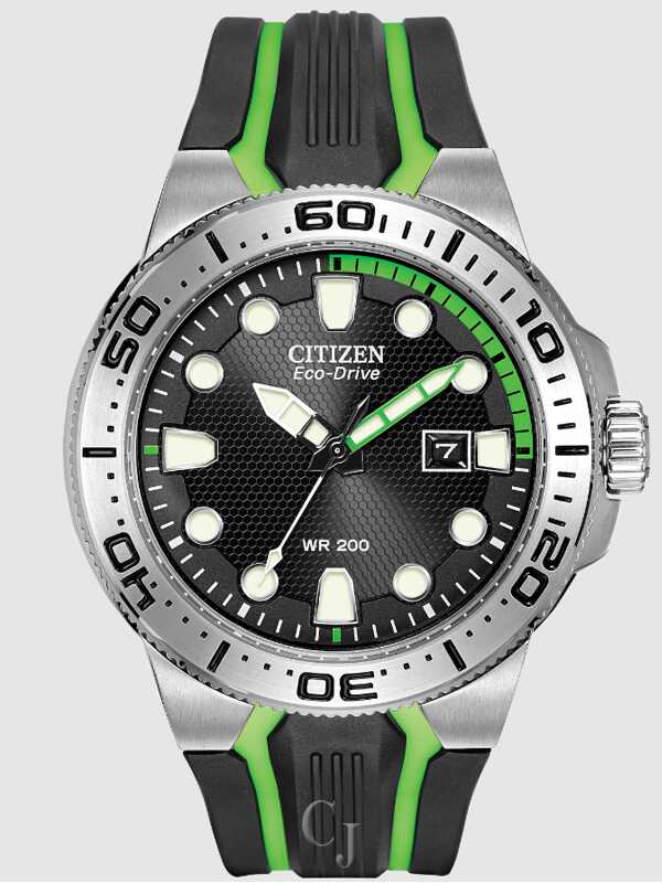 Citizen Promaster Diver Scuba Fin Black Dial Eco-Drive Men's Watch