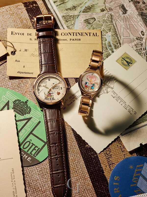 Citizen Disney Mickey & Minnie Mouse Take Paris Eco-Drive Women's
