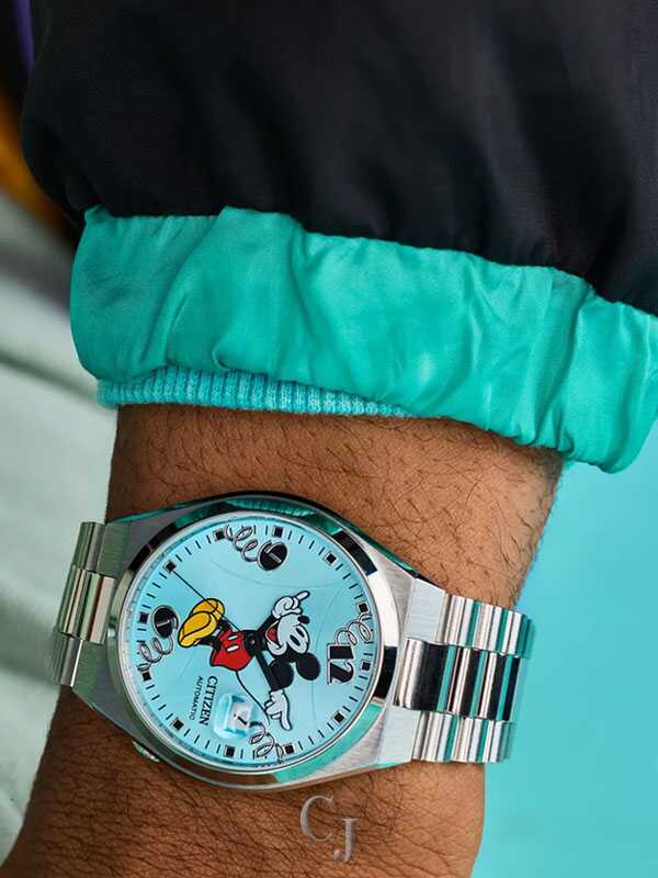 Citizen Disney Tsuyosa Mickey Mouse Blue Dial Automatic Stainless