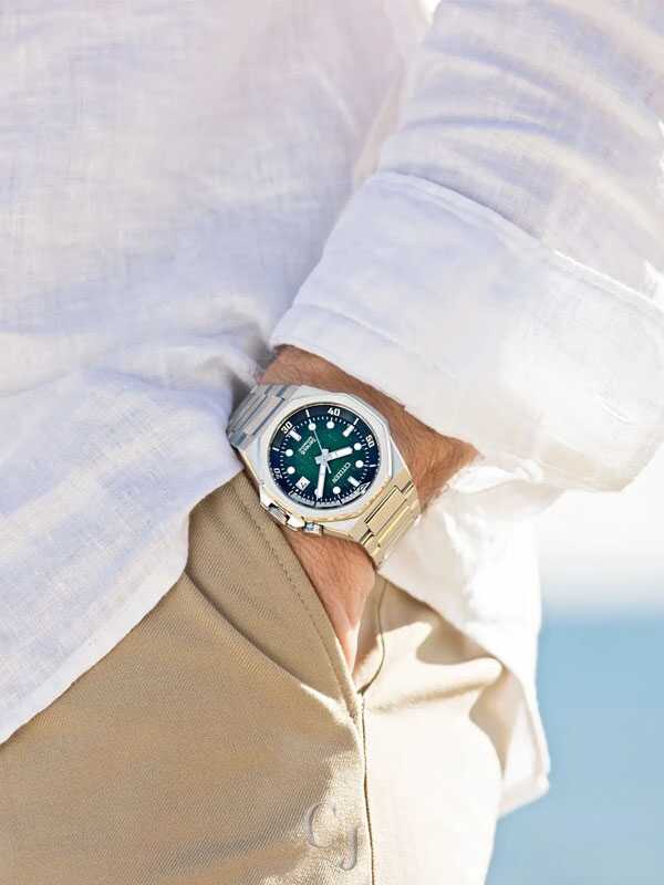 Citizen Series8 890 Green Dial Automatic Stainless Steel Men's