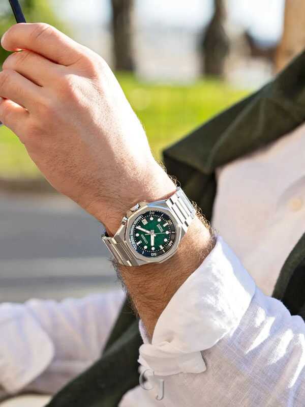Citizen Series8 890 Green Dial Automatic Stainless Steel Men's