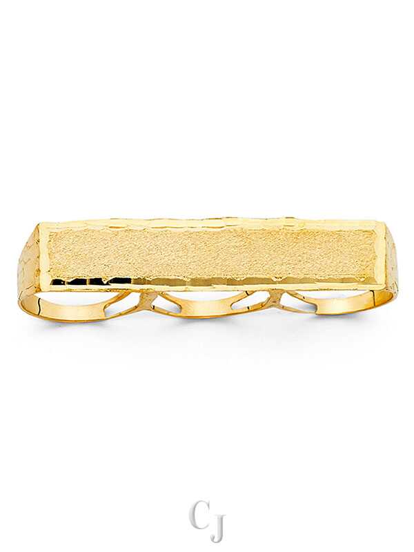 14KY 3 Finger Men's Ring