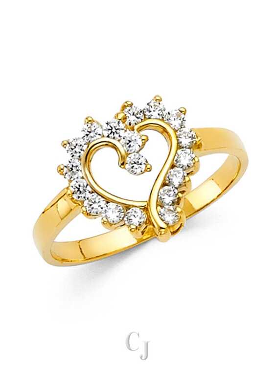 14KY CZ Fancy Ring
