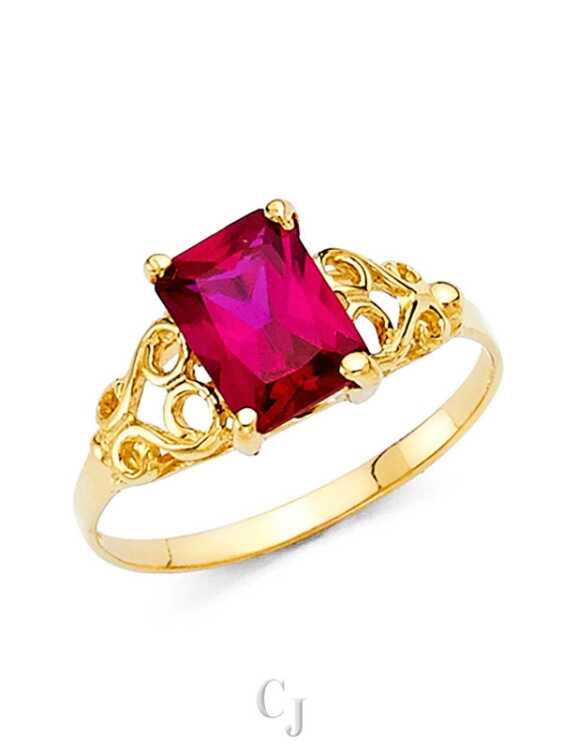14KY CZ Fancy Ring