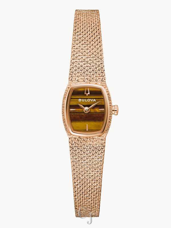 Bulova Goddess of Time Tiger’s Eye Brown Dial Women’s Watch 97L185