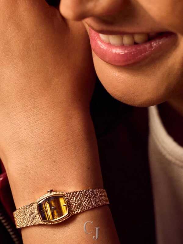 Bulova Goddess of Time Tiger’s Eye Brown Dial Women’s Watch 97L185 - Image 4