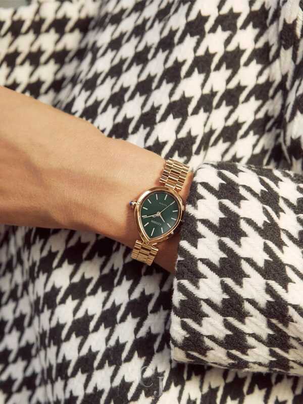 Citizen L Rainell Green Dial Rose Gold-Tone Stainless Steel Eco