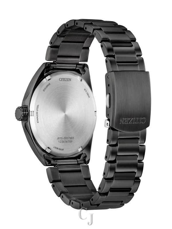Citizen Sport Black Dial Eco-Drive Stainless Steel Men's Watch