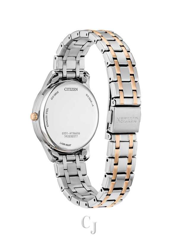 hira様セオリー22年 Ocean Tweed Feminine Slim Citizen Pink Dial Eco-Drive Stainless Steel Women's Watch EM1216