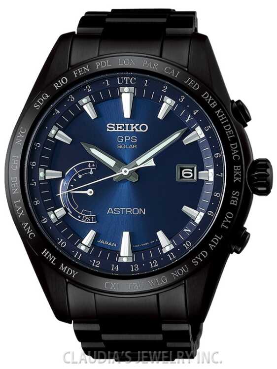 SEIKO ASTRON SOLAR GPS BLACK PVD TITANIUM SSE111