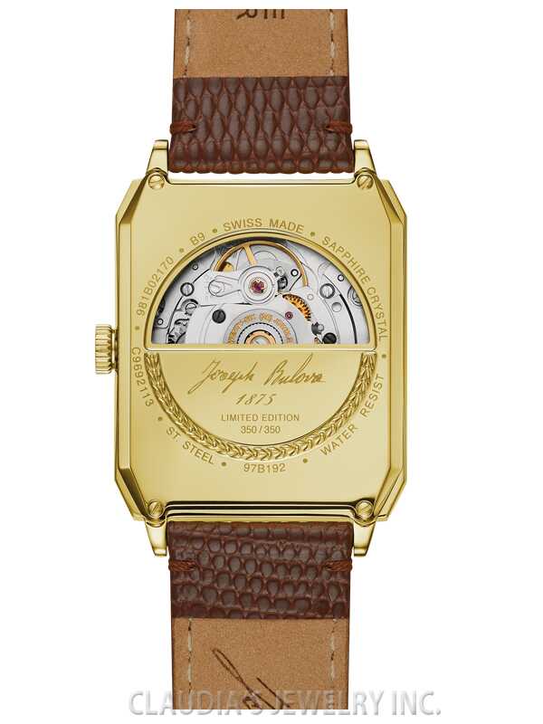 JOSEPH BULOVA BRETON LIMITED EDITION SWISS AUTOMATIC 97B192 - Image 3