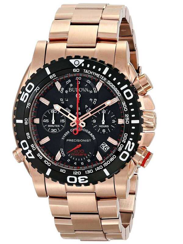 MEN'S BULOVA PRECISIONIST ROSE GOLD 98B213 - Image 3