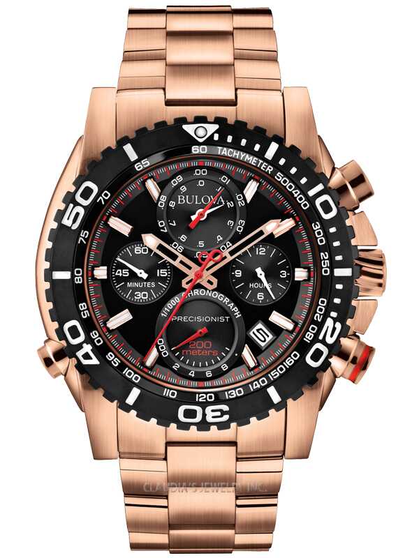 MEN'S BULOVA PRECISIONIST ROSE GOLD 98B213