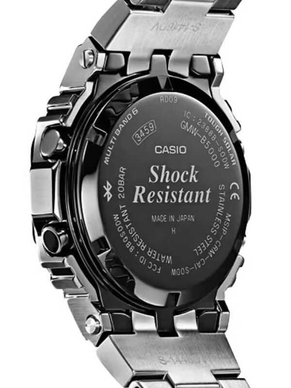 G-SHOCK SOLAR FULL METAL SILVER-TONE BLUETOOTH GMW-B5000D-1CR