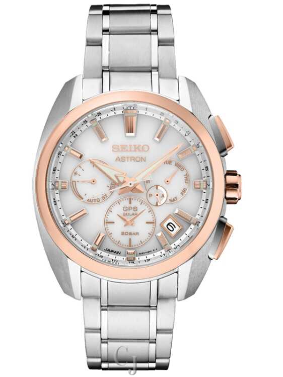 SEIKO ASTRON ROSE GOLD BEZEL SSH104