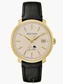 Men's Black Leather Strap Watch Frank Sinatra ‘The Best Is Yet To Come’ 97B195