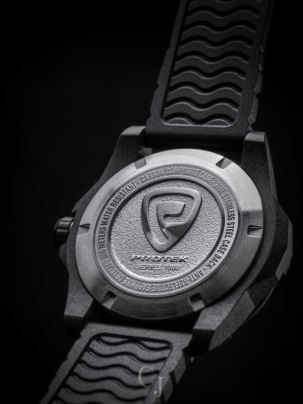 PROTEK DIVE SERIES 1003 BLACK DIAL W/ BLUE ACCENTS WATCH PT1003 - Image 4