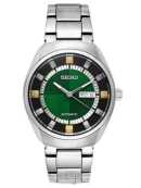 SEIKO RECRAFT AUTOMATIC GREEN DIAL WATCH SNKN77