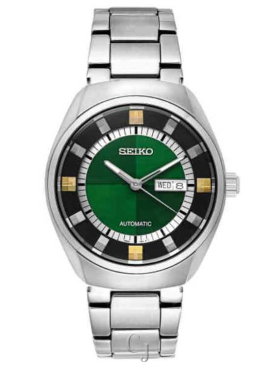 SEIKO RECRAFT AUTOMATIC GREEN DIAL WATCH SNKN77
