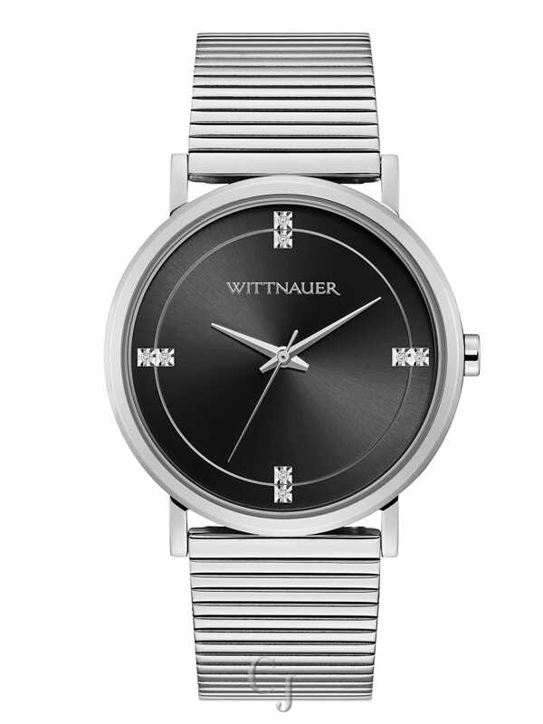 WITTNAUER BLACK DIAL W/ DIAMOND ACCENTS WN3101