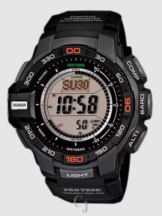 CASIO PRO TREK SOLAR POWERED TRIPLE SENSOR SPORT MEN’S WATCH PRG270-1