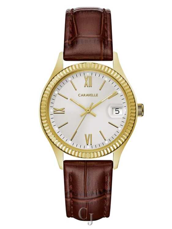 CARAVELLE BY BULOVA DRESS WHITE DIAL WOMEN'S WATCH 44M111