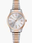 CARAVELLE BY BULOVA TRADITIONAL SILVER DIAL WOMEN’S WATCH 45L183