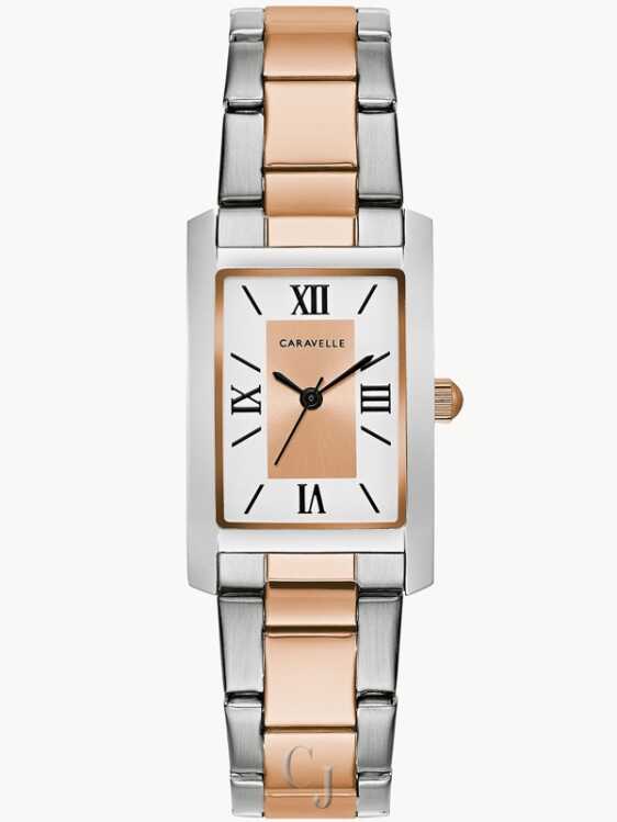 CARAVELLE BY BULOVA DRESS TWO-TONE DIAL WOMEN’S WATCH 45L187